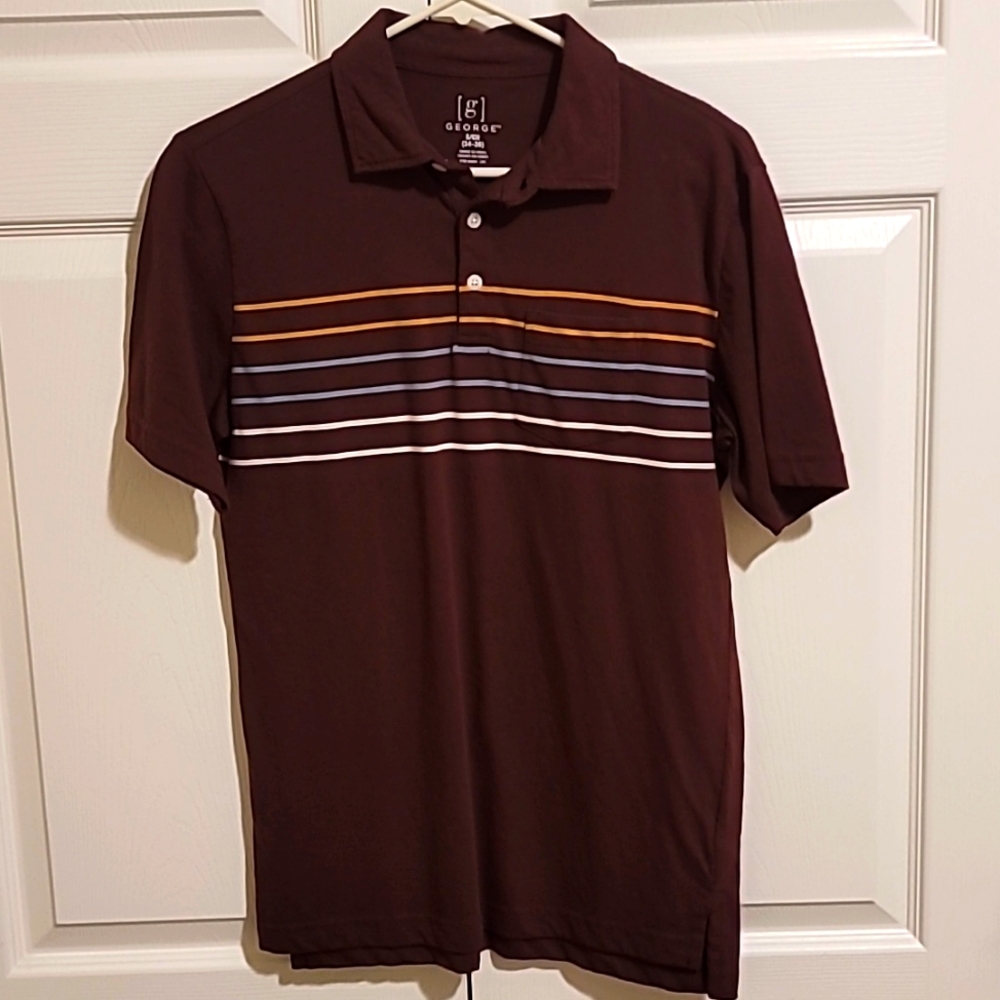 Brown with Stripes Polo